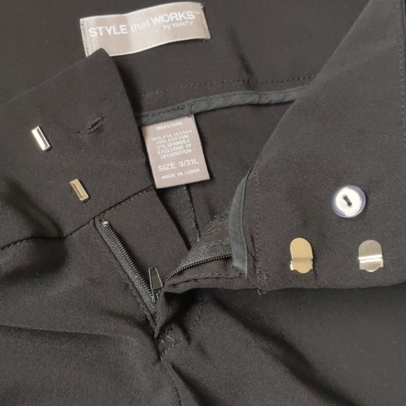 Vanity Black Dress Pants Size 3/31L - Picture 15 of 16